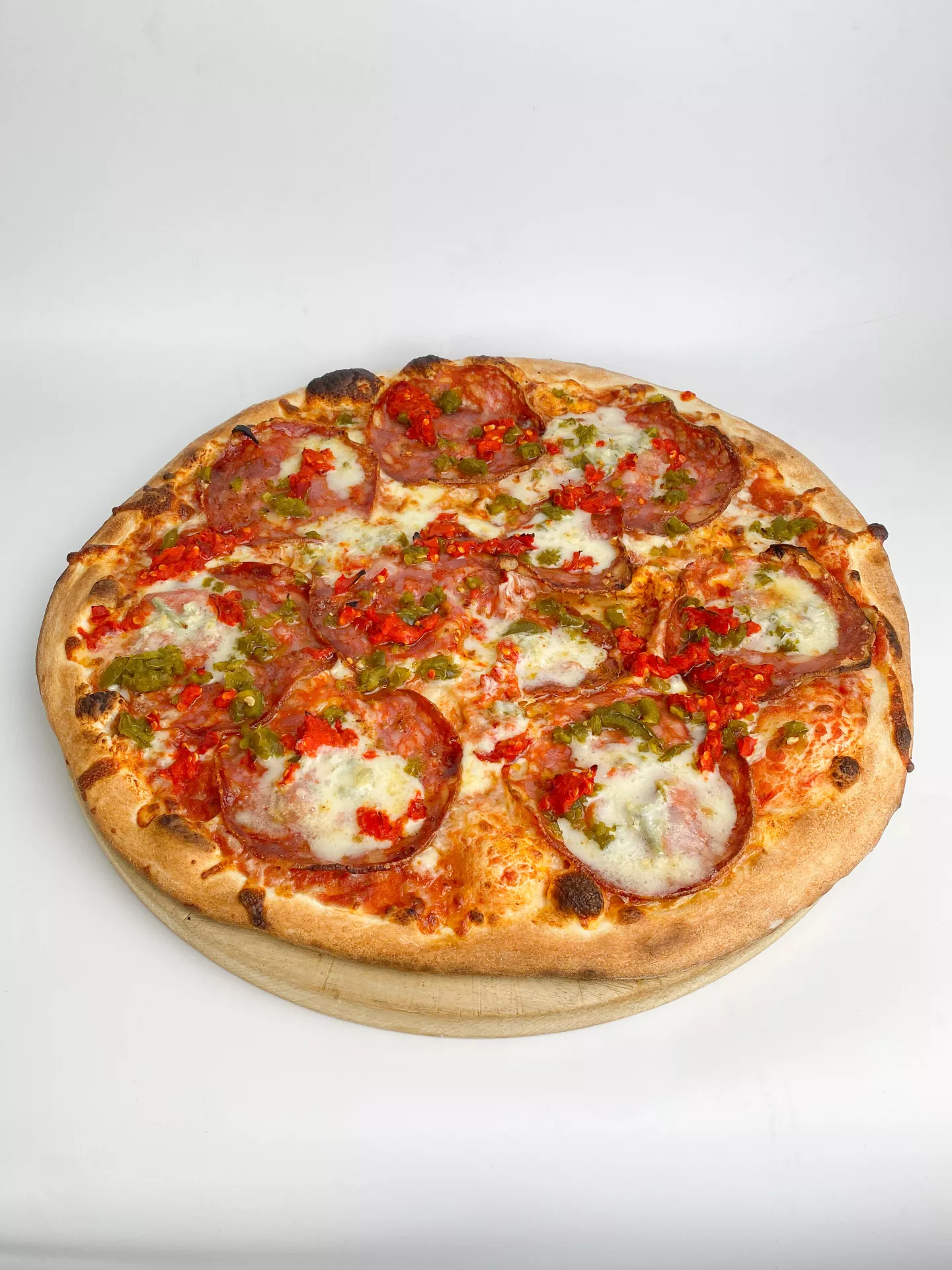 Pizza Gorgonzola picante (pozor pizza je ostrá)